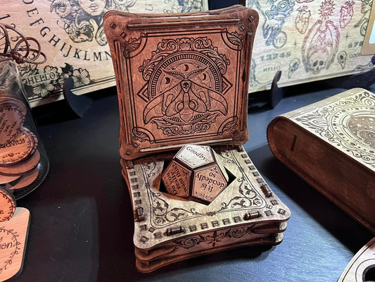 Luna Moth Divination Cube