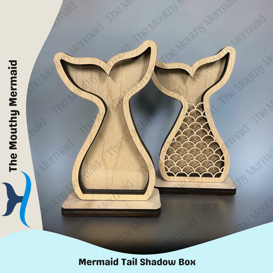 Mermaid Tail Shadow Box