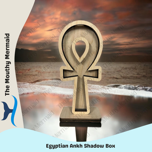 Egyptian Ankh Shadow Box Display