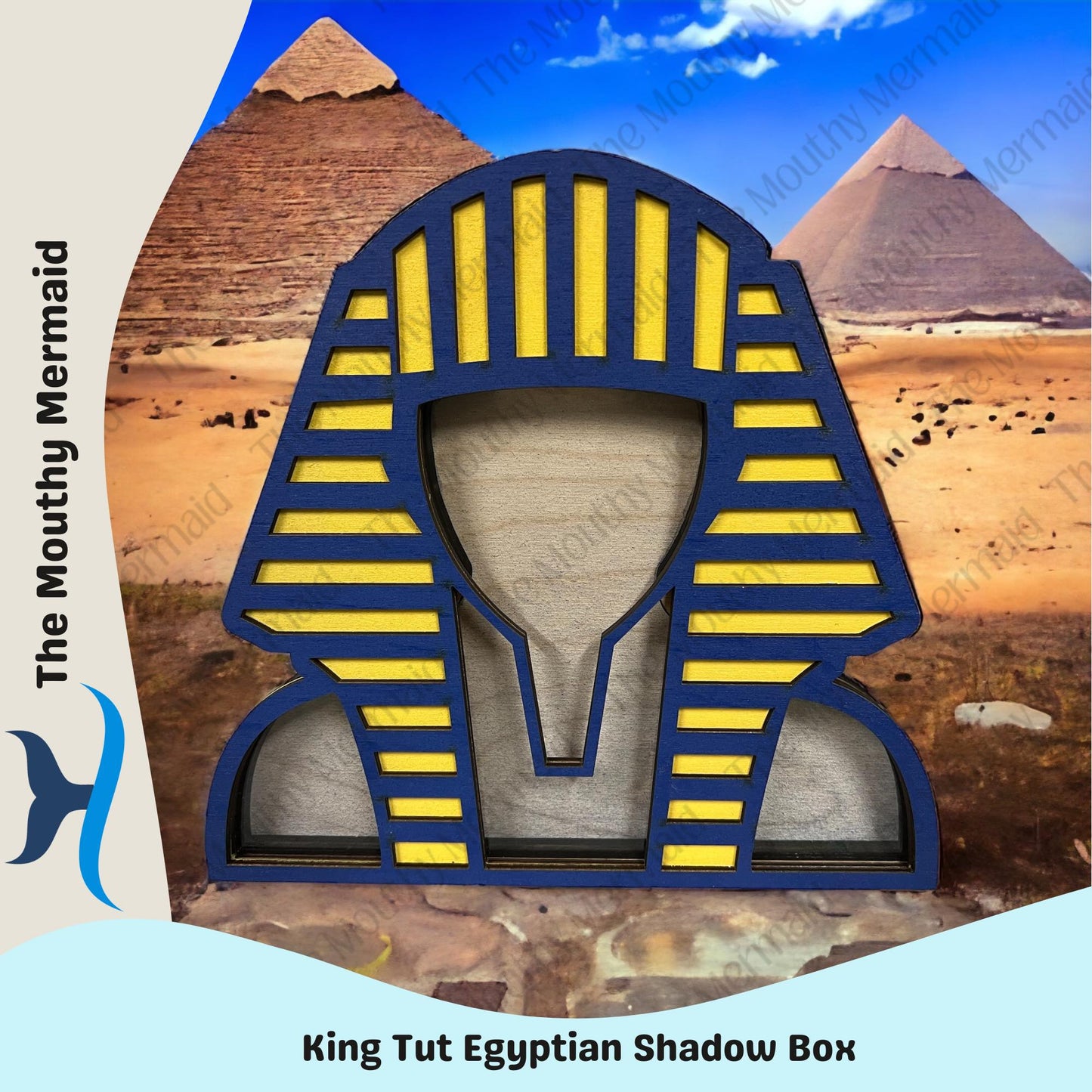 Egyptian King Tut Shadow Box Display