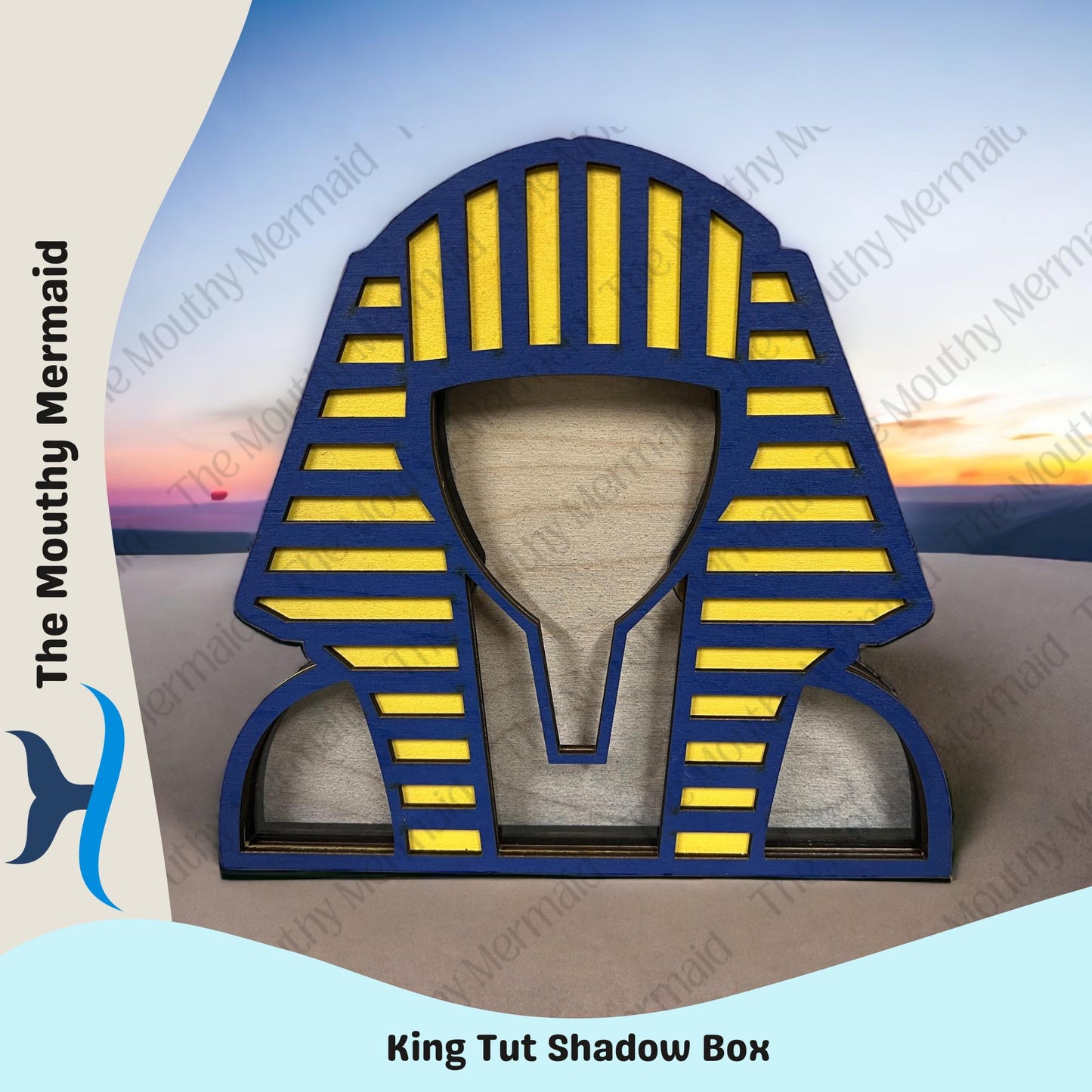 Egyptian King Tut Shadow Box Display